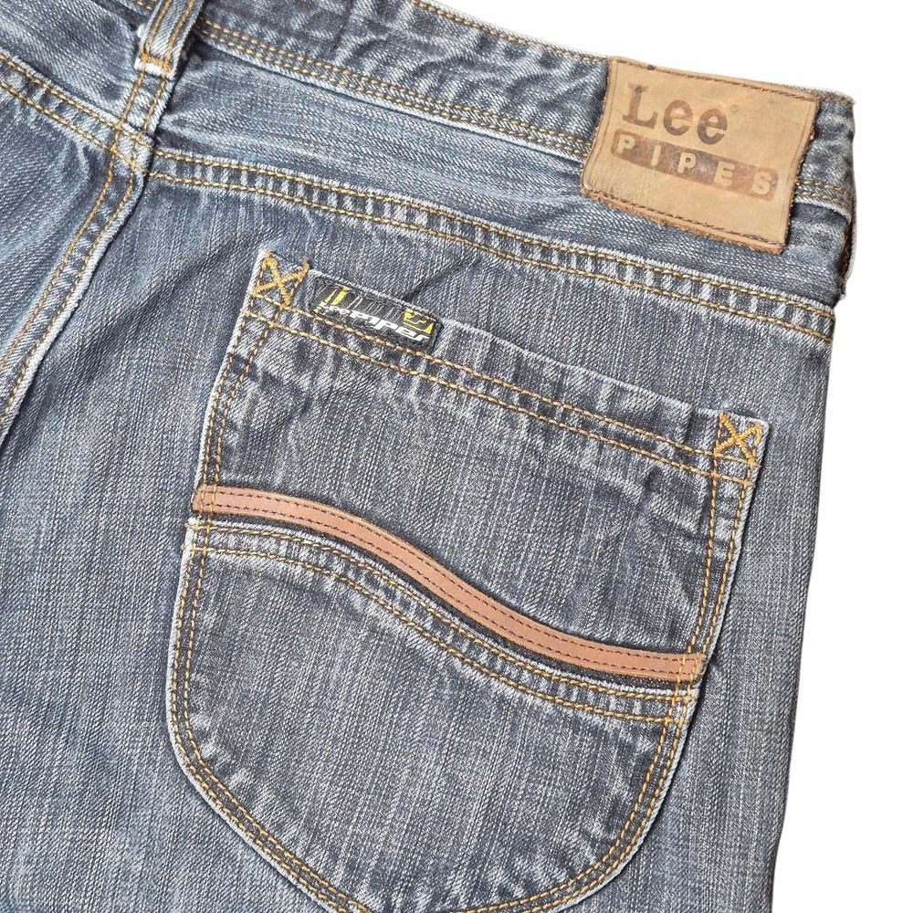 VTG Lee Men's 36x26 Pipes Straight Leg Denim‎ Jeans Y2K Retro Skate